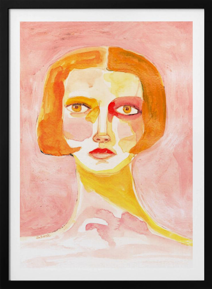 Dame mit Bob-Haarschnitt | Poster