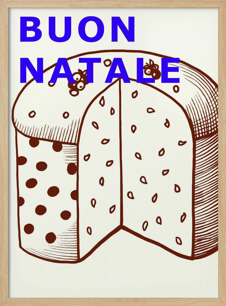 Schleifen und Kugeln: Buon Natale | Poster