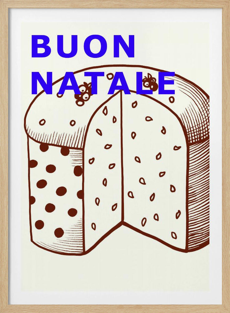 Schleifen und Kugeln: Buon Natale | Poster
