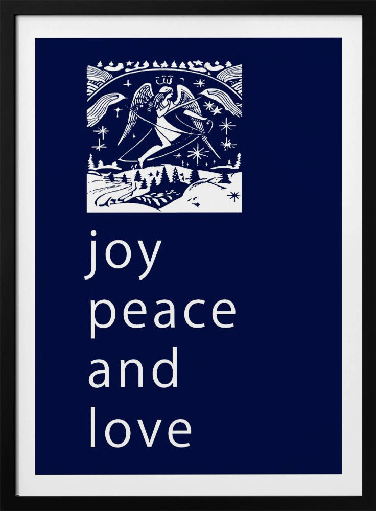 Schleifen und Kugeln: Freude, Frieden und Liebe zu Weihnachten | Poster