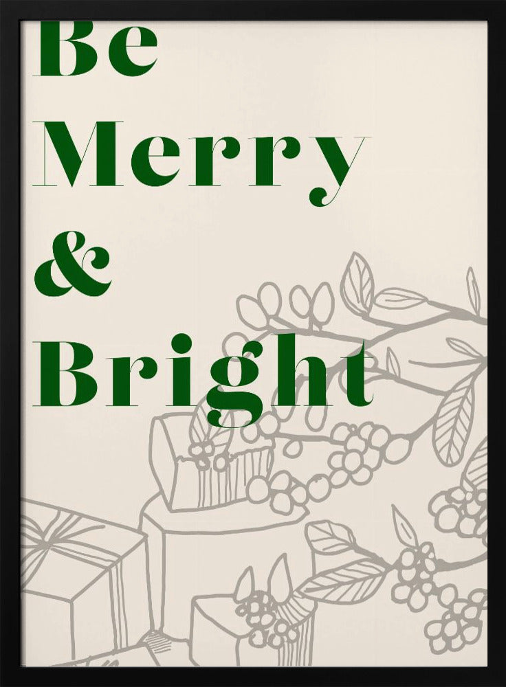Schleifen und Kugeln: Fröhliche und strahlende Weihnachten | Poster