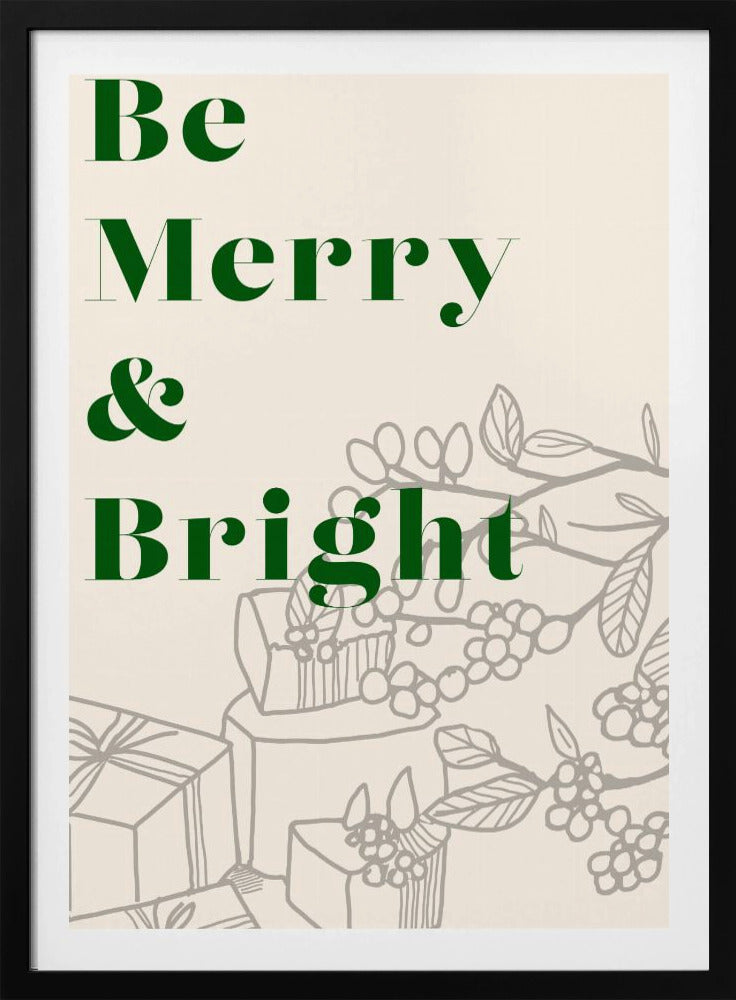 Schleifen und Kugeln: Fröhliche und strahlende Weihnachten | Poster