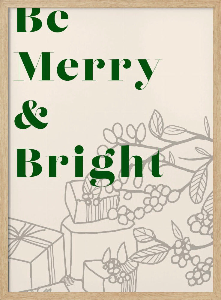 Schleifen und Kugeln: Fröhliche und strahlende Weihnachten | Poster