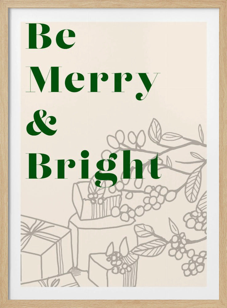 Schleifen und Kugeln: Fröhliche und strahlende Weihnachten | Poster