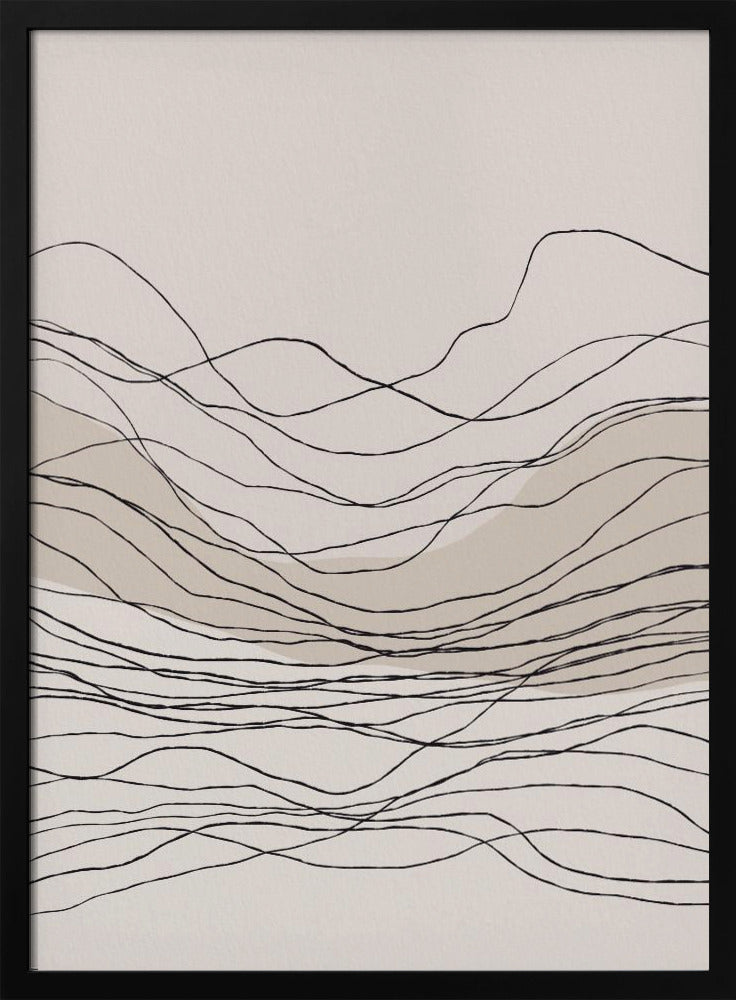 Ruhige Linienwellen | Poster