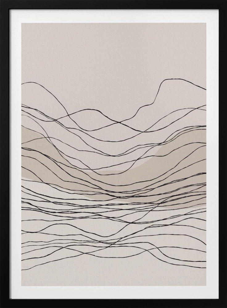 Ruhige Linienwellen | Poster