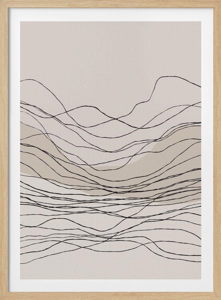 Ruhige Linienwellen | Poster