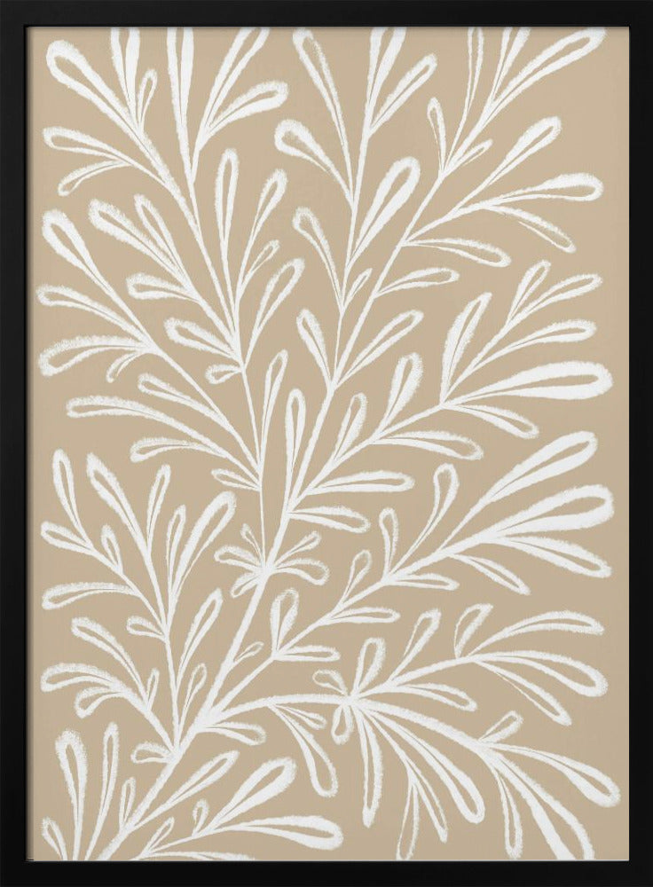 Beige-weiße Pflanze | Poster