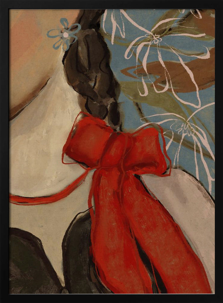 Scharlachrote Schleife Eleganz | Poster