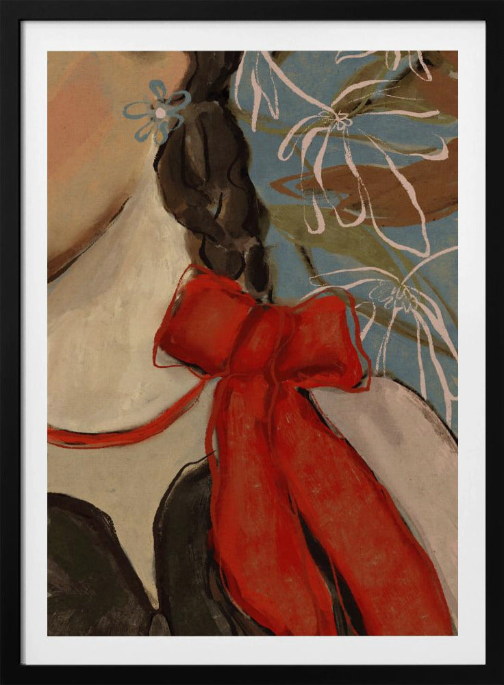 Scharlachrote Schleife Eleganz | Poster