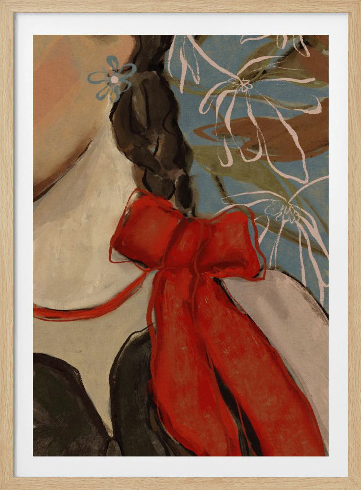 Scharlachrote Schleife Eleganz | Poster
