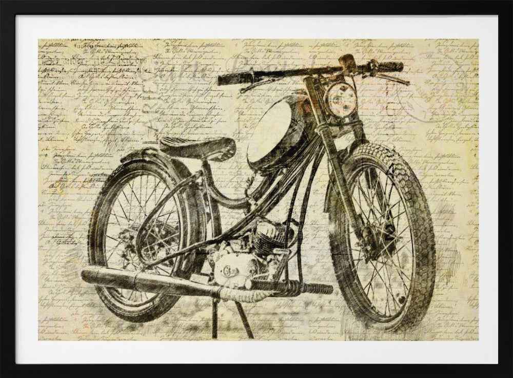 old motor cycle | Poster