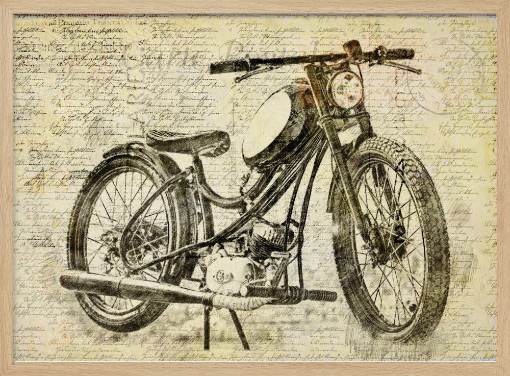 old motor cycle | Poster