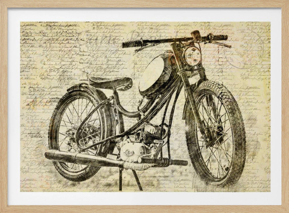 old motor cycle | Poster