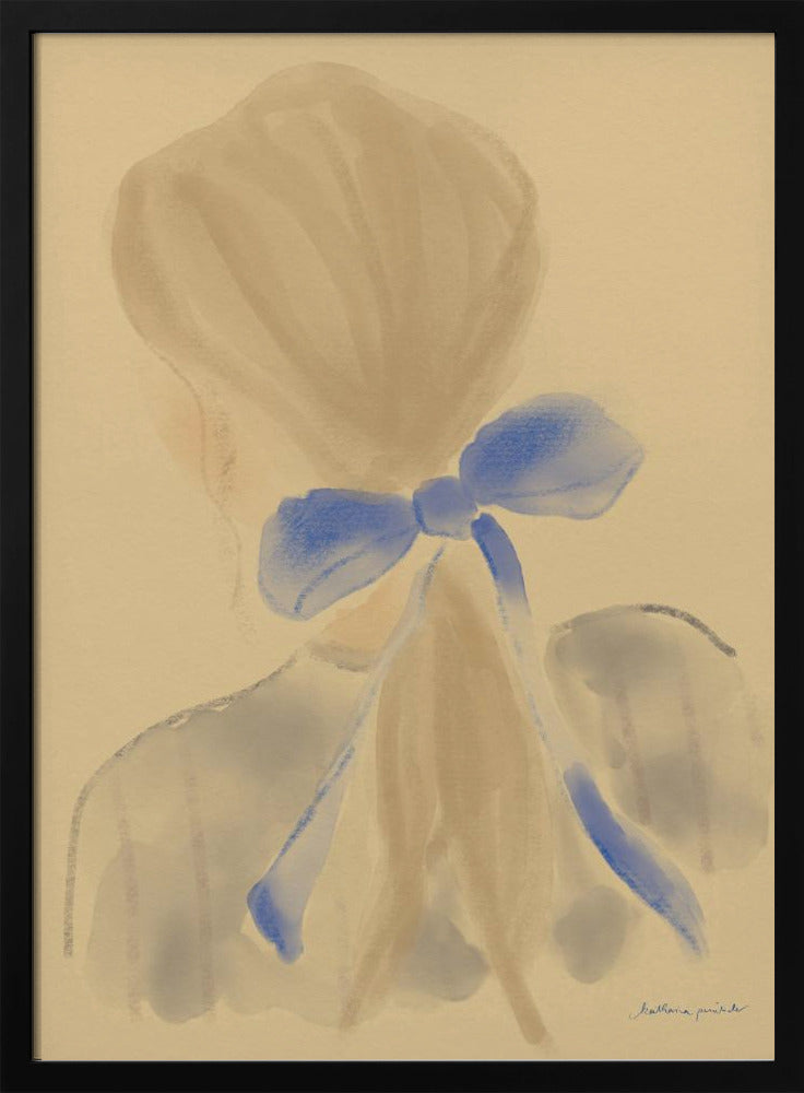Mädchen mit blauem Haarband | Poster