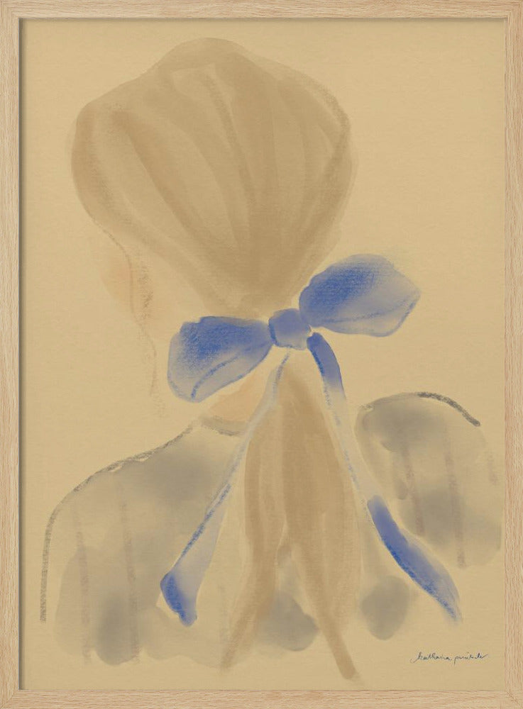 Mädchen mit blauem Haarband | Poster
