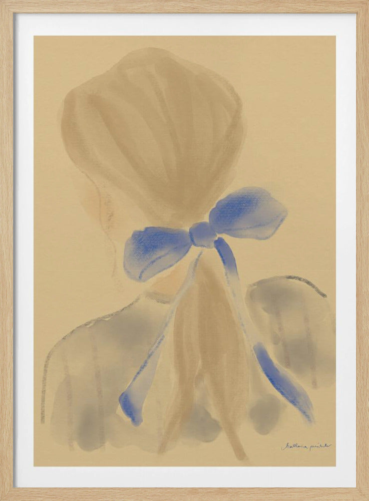 Mädchen mit blauem Haarband | Poster