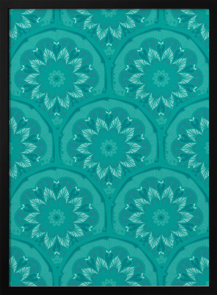 Grüner Mandala-Traum | Poster