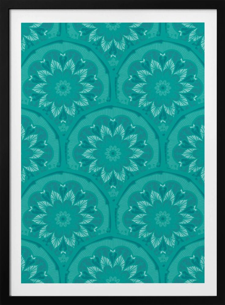 Grüner Mandala-Traum | Poster