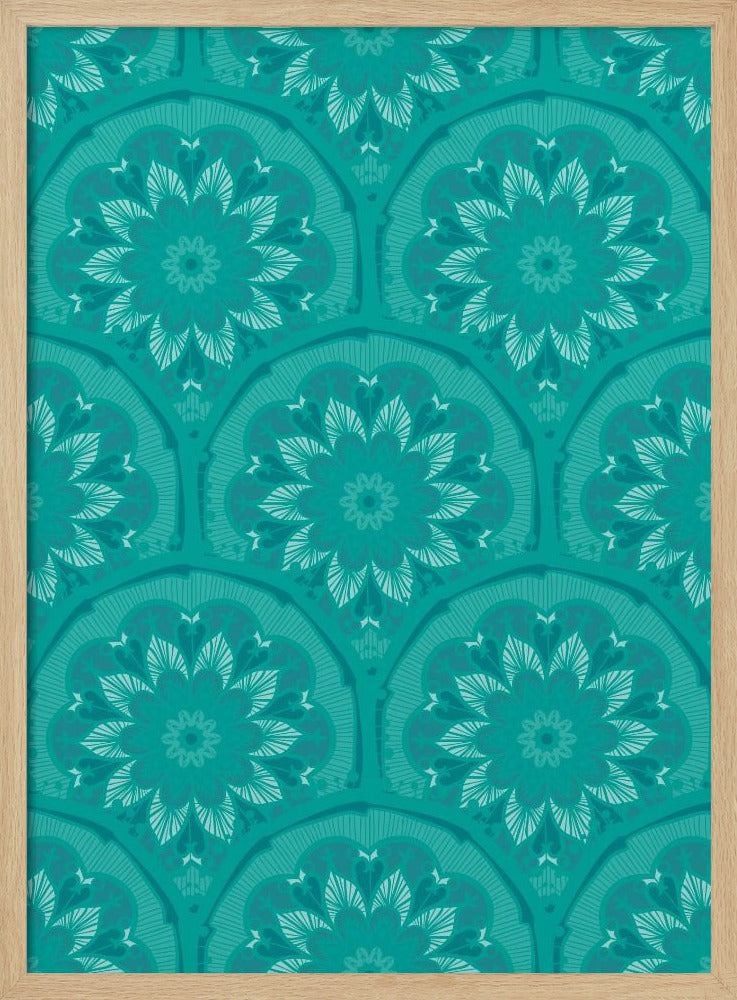 Grüner Mandala-Traum | Poster