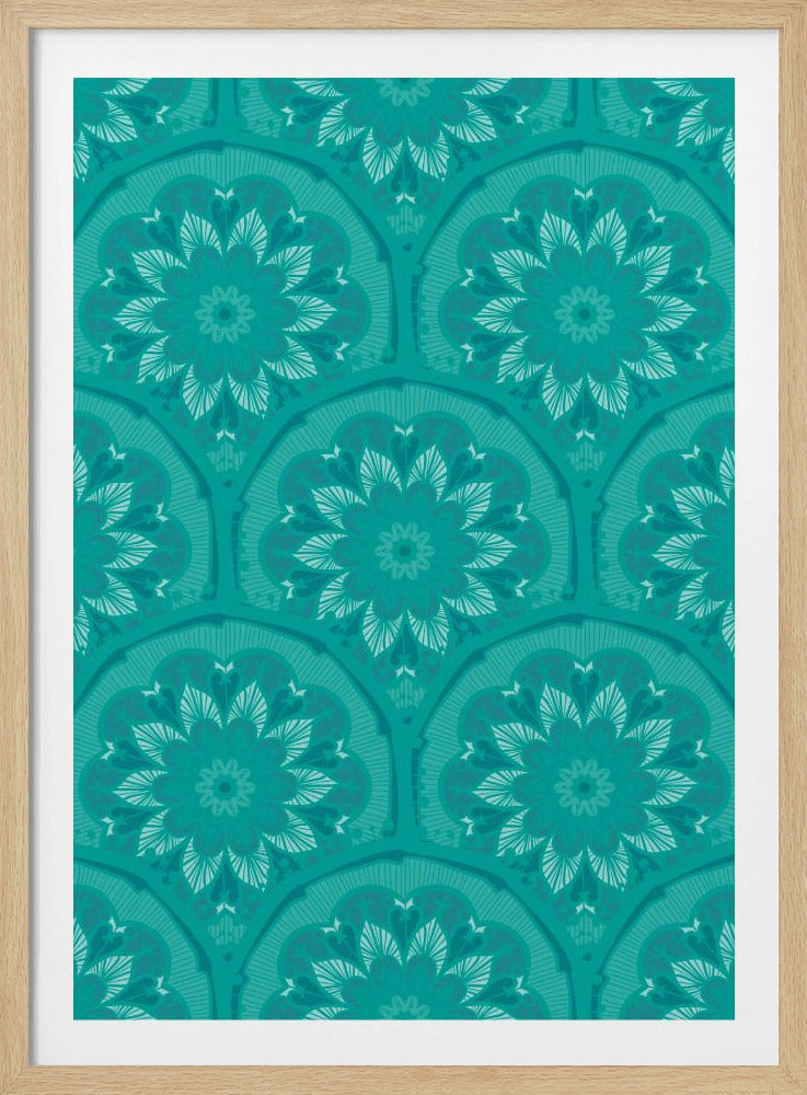 Grüner Mandala-Traum | Poster