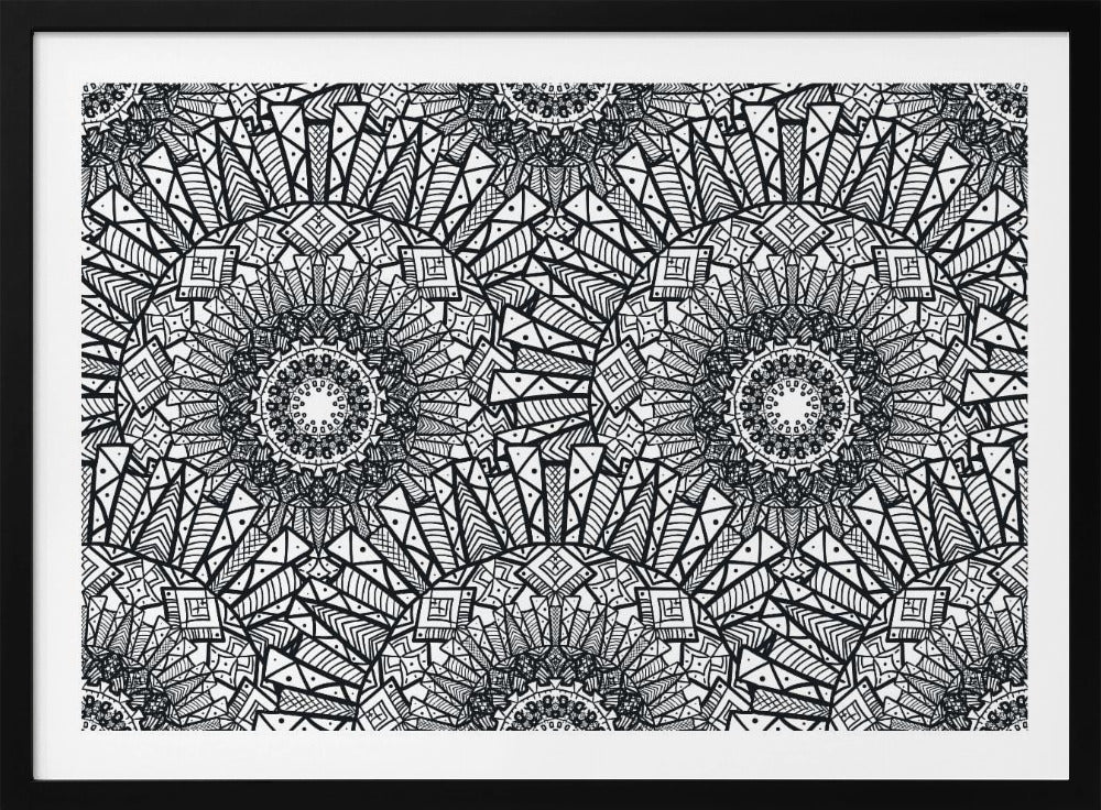 Abstrakte Mandala-Linienkunst | Poster