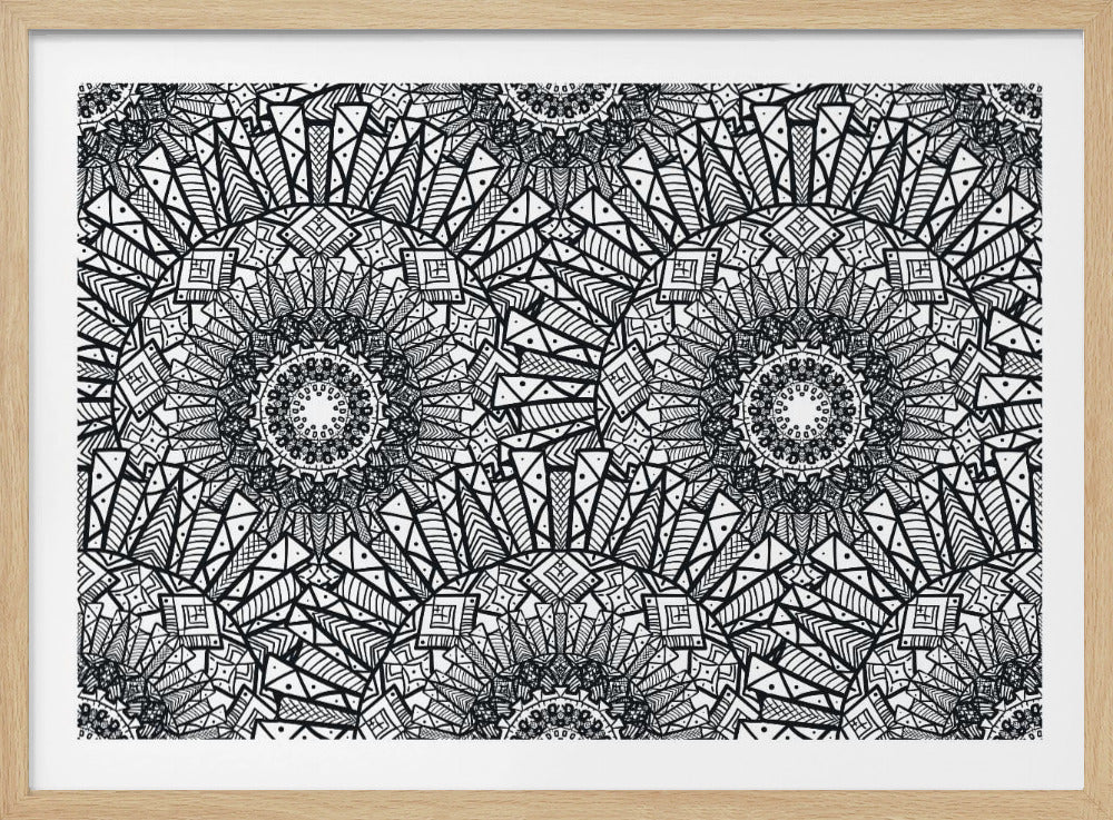 Abstrakte Mandala-Linienkunst | Poster