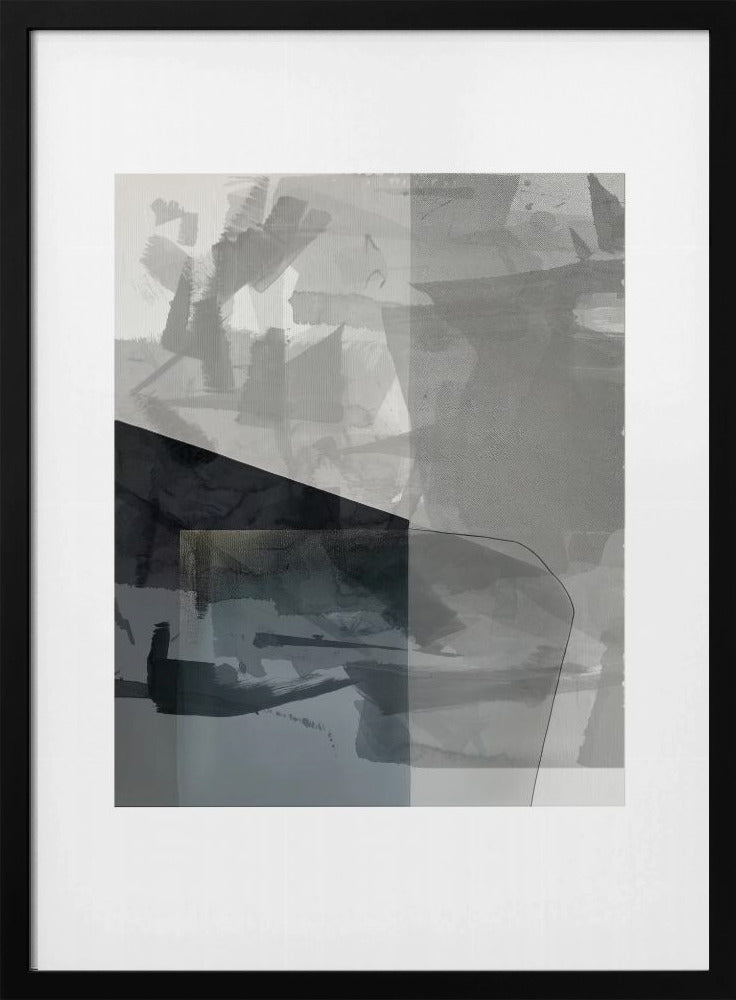 Abstrakte monochrome Lasur 1 | Poster