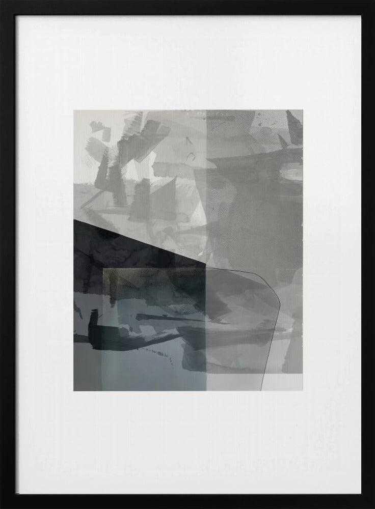 Abstrakte monochrome Lasur 1 | Poster