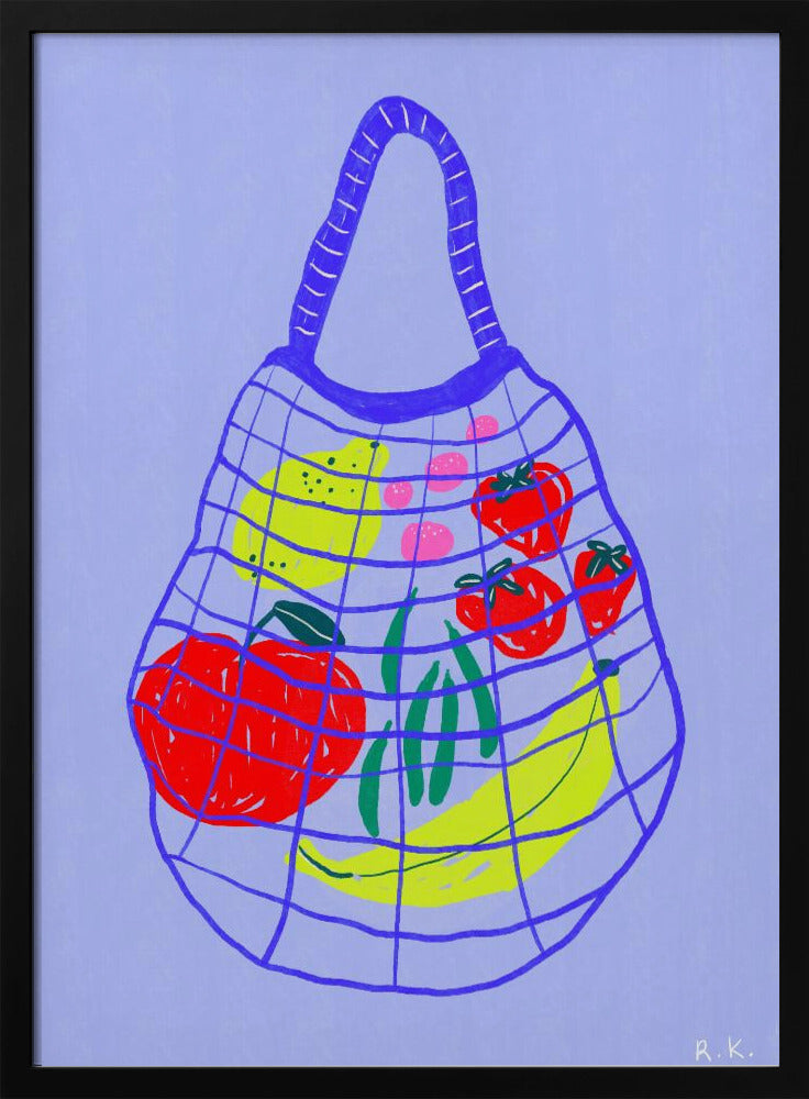 Einkaufstasche Blau | Poster