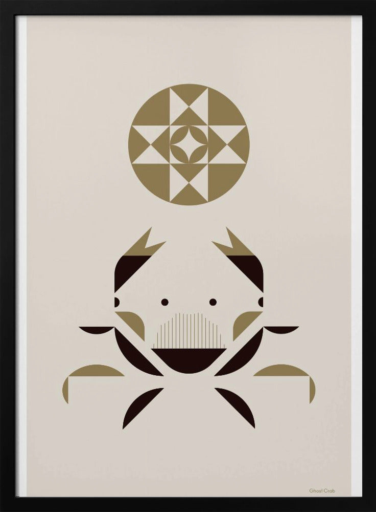 Golden Animals - Geisterkrabbe (Weiß) | Poster