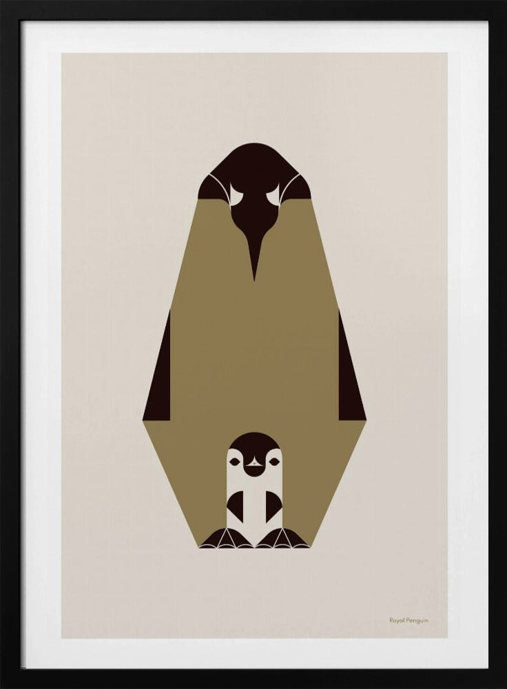 Golden Animals - Königspinguin (weiß) | Poster