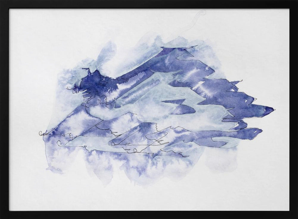Kampfjet-Studie (Indigo 4) | Poster