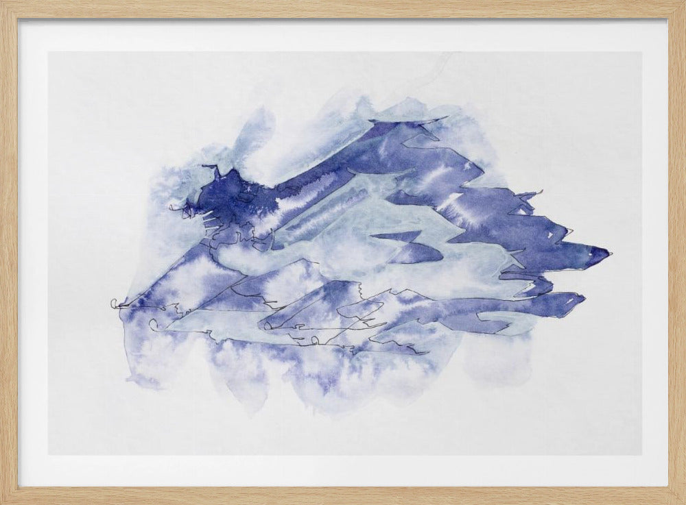 Kampfjet-Studie (Indigo 4) | Poster