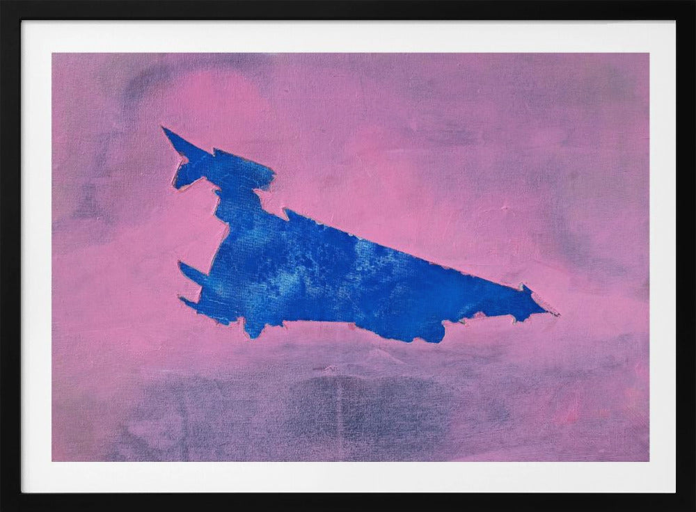UAP, Blau, bewölkter rosa Himmel | Poster