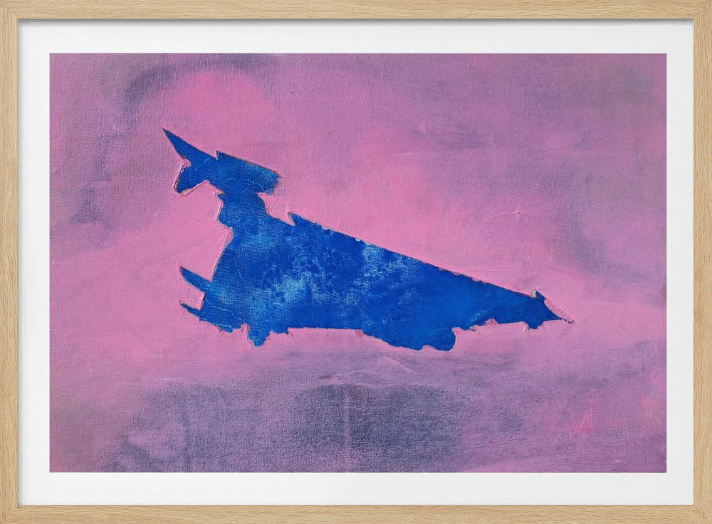 UAP, Blau, bewölkter rosa Himmel | Poster