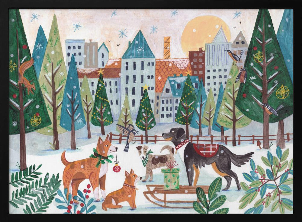 Hunde im Park | Poster