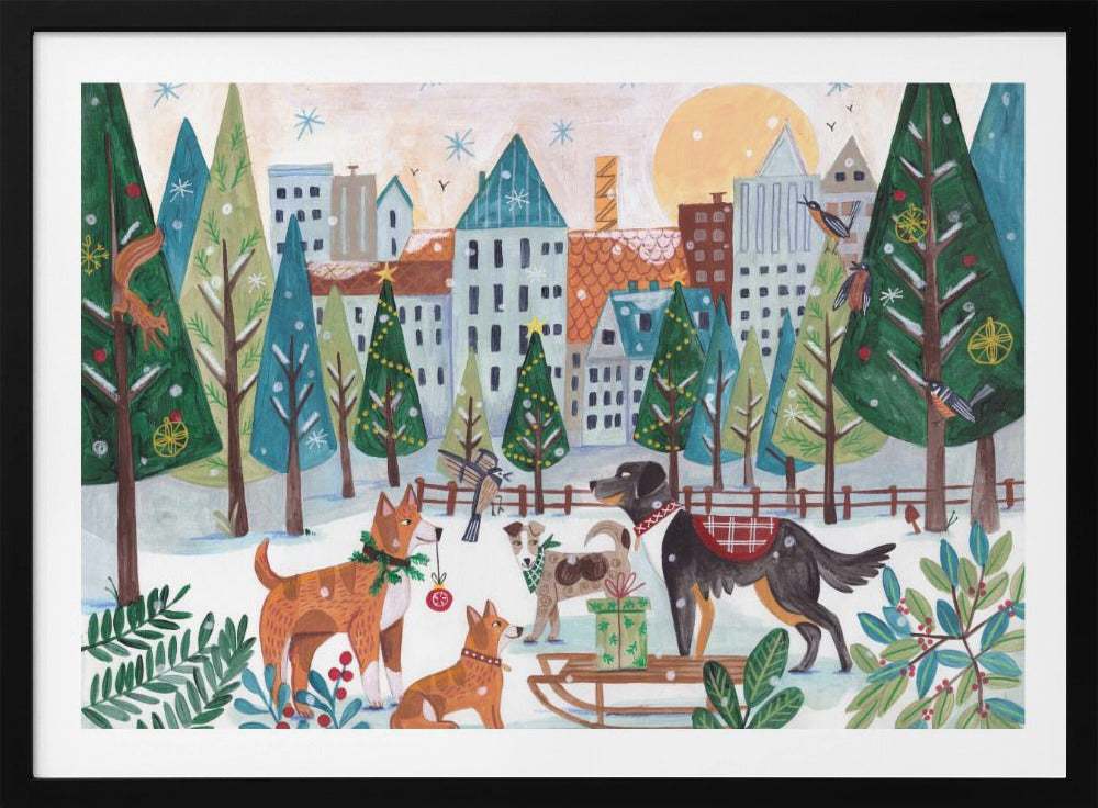 Hunde im Park | Poster
