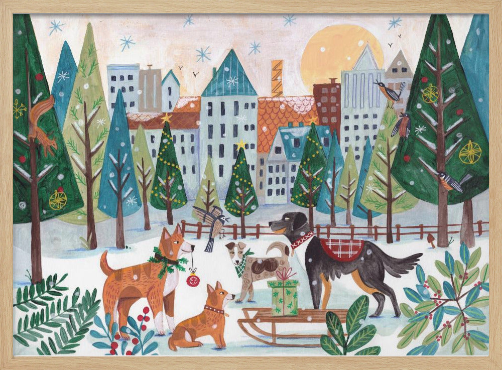 Hunde im Park | Poster