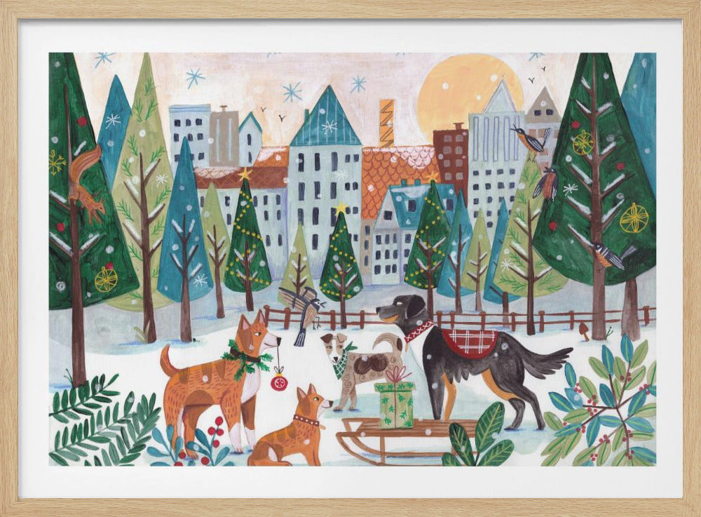 Hunde im Park | Poster