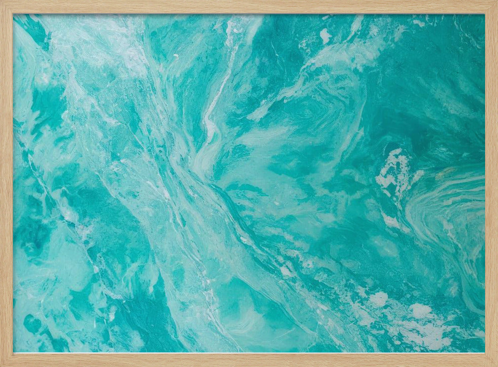 Fließende Bewegung in Aquatönen | Poster