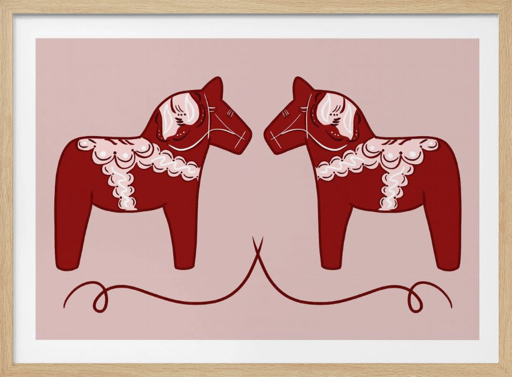 Nordische Pferde Zwillinge | Poster