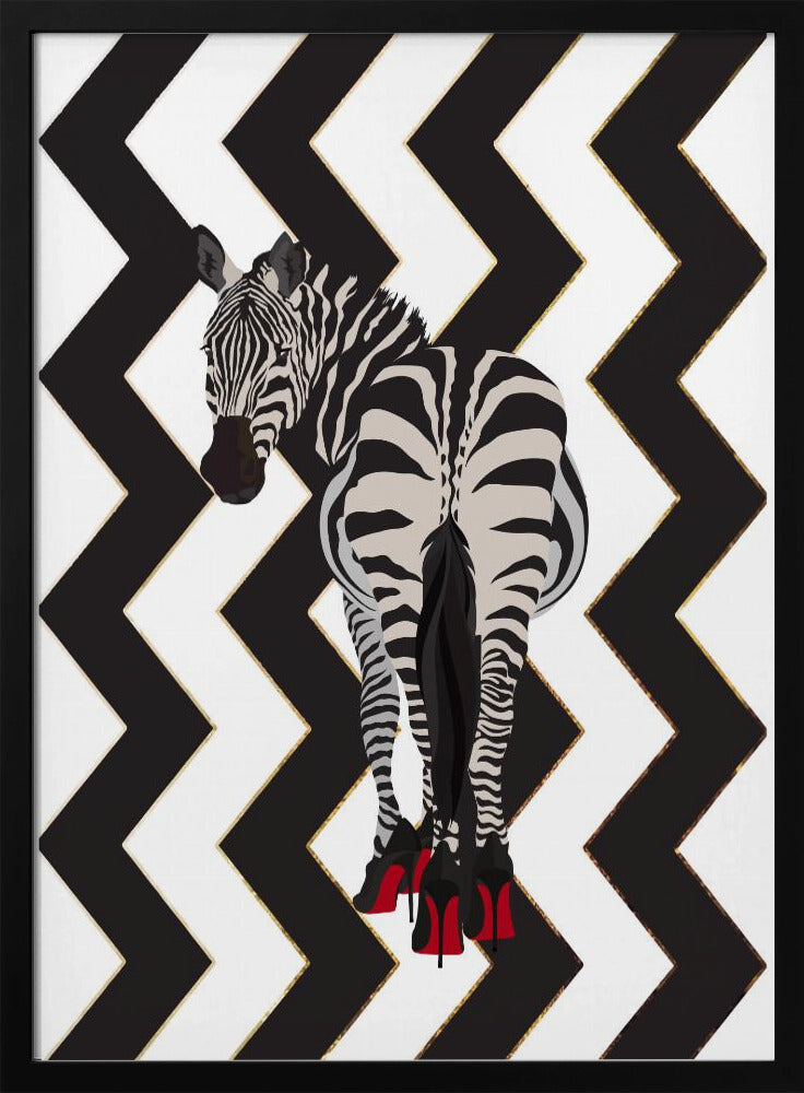 Zebra Heels Zickzack | Poster