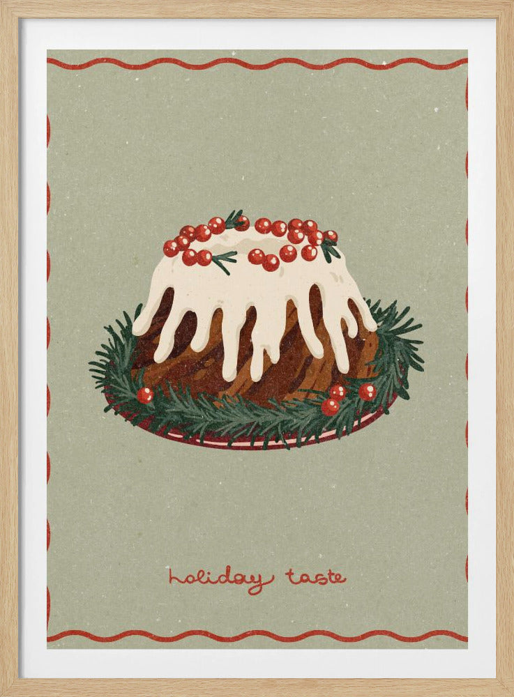 Weihnachtskuchen. Feiertagsgeschmack | Poster