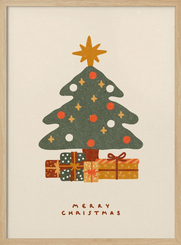 Weihnachtsbaum mit Geschenken | Poster
