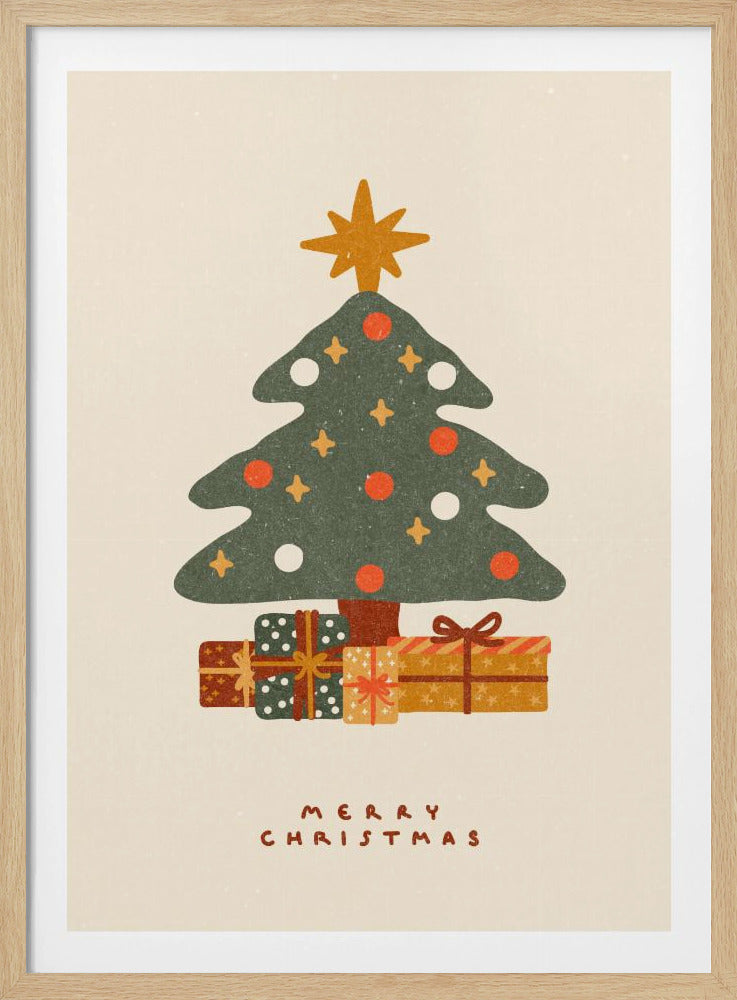 Weihnachtsbaum mit Geschenken | Poster