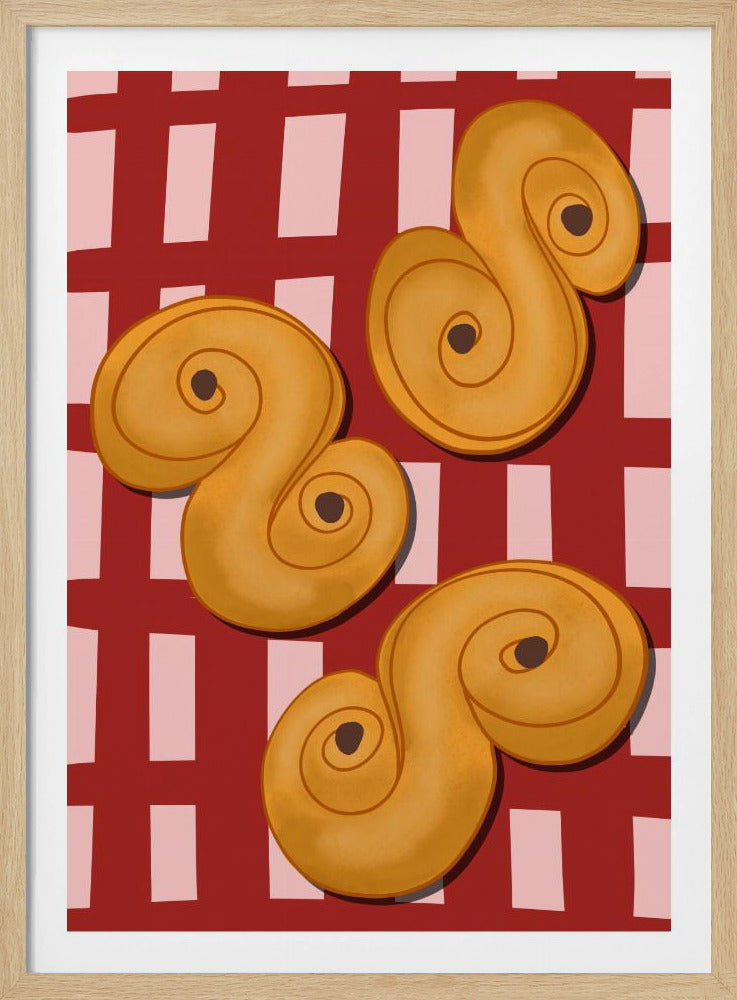Golden Swirl Delight | Poster