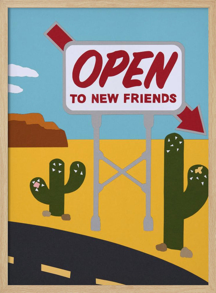 Offen für neue Freunde | Poster