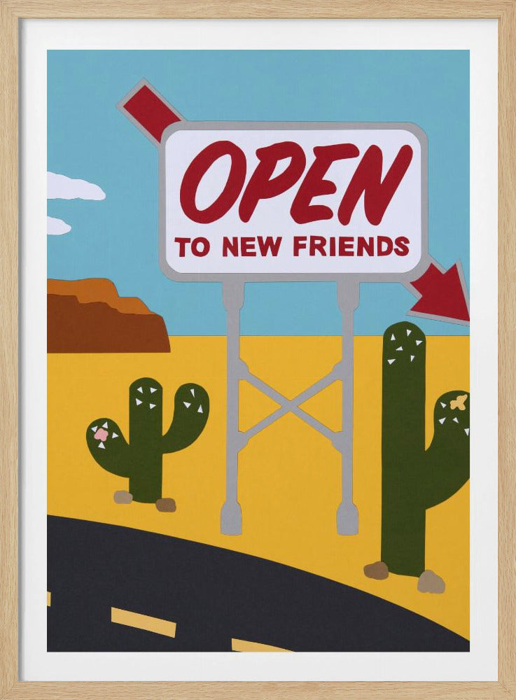 Offen für neue Freunde | Poster