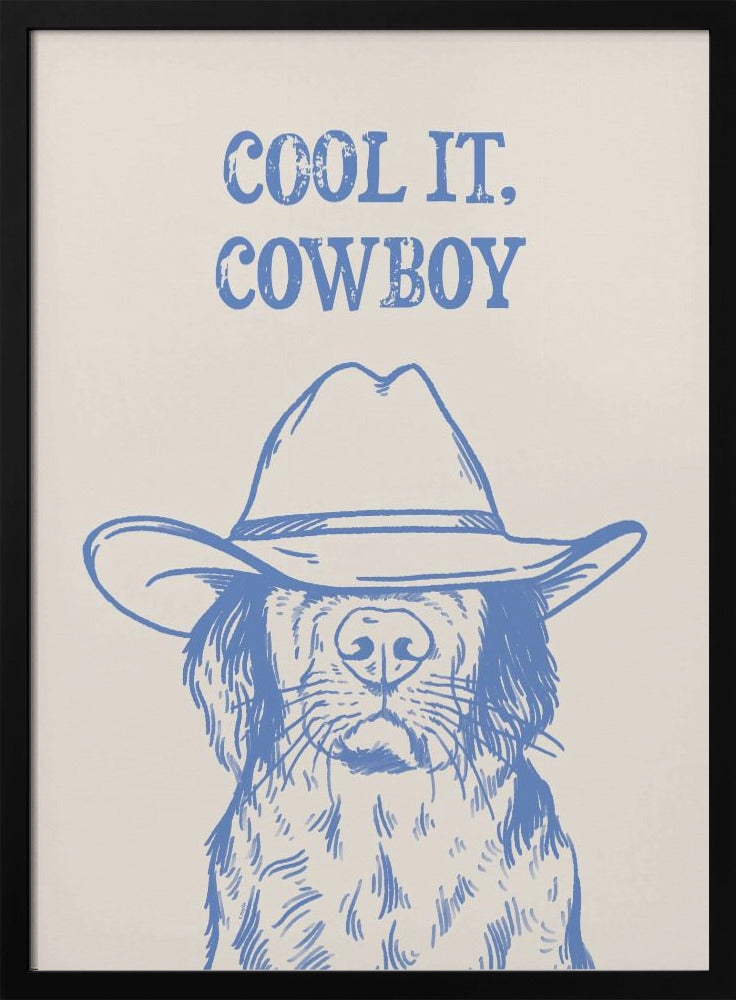 Cooles Cowboy-Blau | Poster